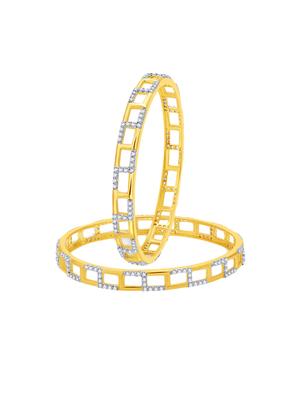 gold tone brass bangle - 16965399 - Standard Image - 2