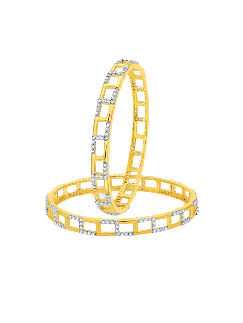 gold tone brass bangle - 16965399 - Zoom Image - 2