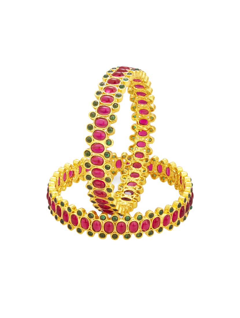pink golden brass bangle - 16965410 - Zoom Image - 1