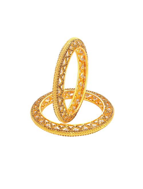 gold tone brass bangle - 16965411 - Standard Image - 1
