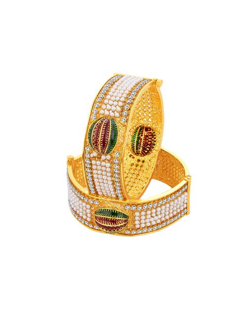 gold tone brass bangle - 16965425 - Standard Image - 1