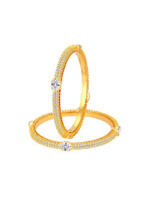 gold tone brass bangle - 16965432 - Standard Image - 2