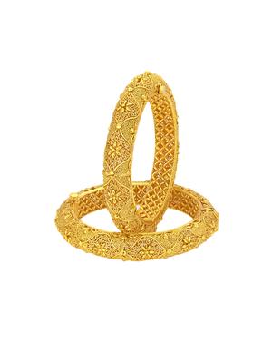gold tone brass bangle - 16965442 - Standard Image - 2