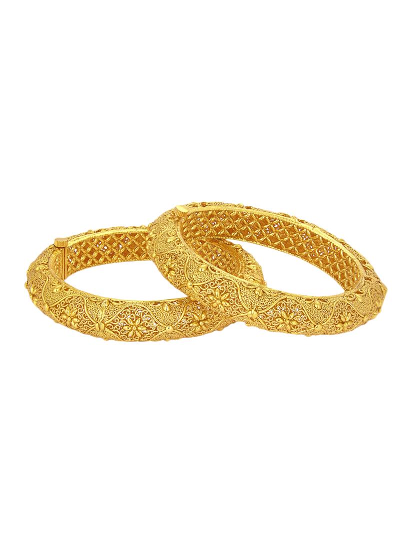 gold tone brass bangle - 16965442 - Zoom Image - 1