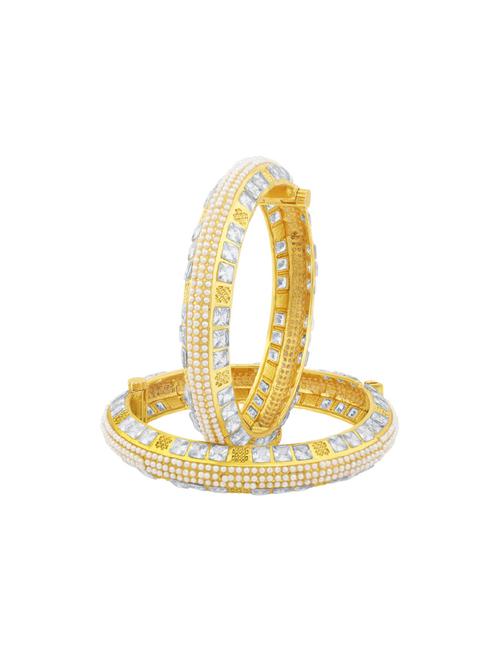 gold tone brass bangle - 16965454 - Standard Image - 1