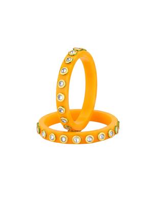 yellow brass bangle - 16965459 - Standard Image - 3