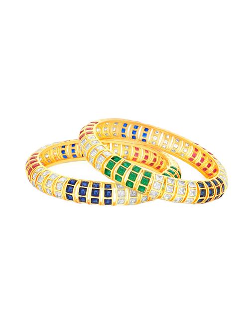 multi tone brass bangle - 16965468 - Very Small Image - 1