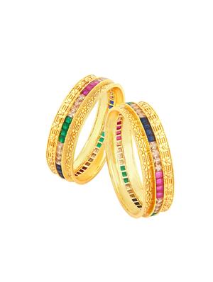multi colored brass bangle - 16965469 - Standard Image - 2