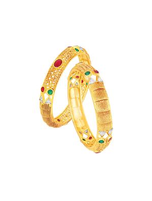 gold tone brass bangle - 16965480 - Standard Image - 2