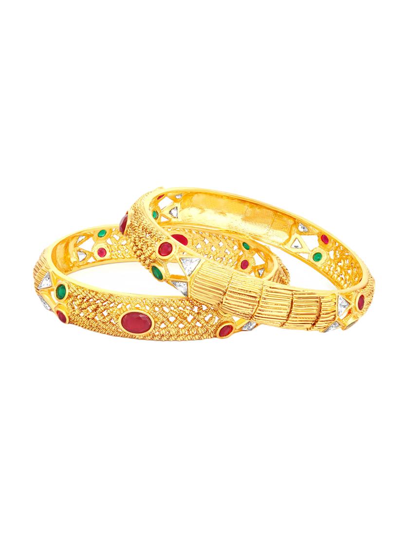 gold tone brass bangle - 16965480 - Zoom Image - 1