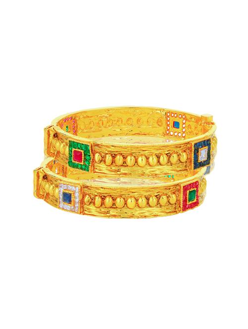 gold tone brass bangle - 16965506 - Standard Image - 1