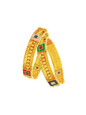 gold tone brass bangle - 16965506 - Standard Image - 3