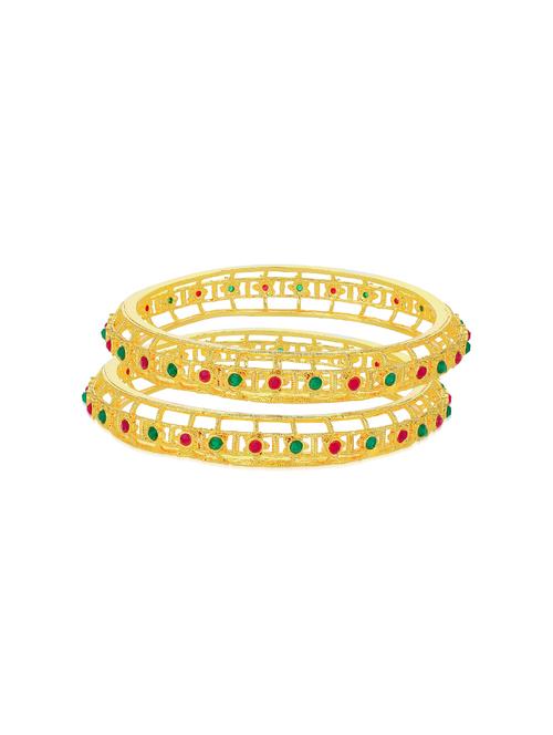 gold tone brass bangle - 16965507 - Standard Image - 1