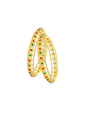 gold tone brass bangle - 16965507 - Standard Image - 2