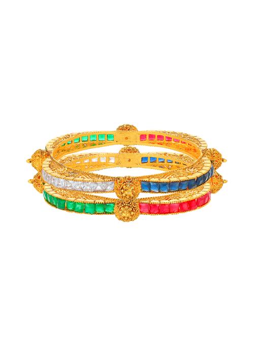 gold tone brass bangle - 16965508 - Standard Image - 1