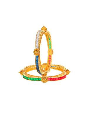 gold tone brass bangle - 16965508 - Standard Image - 2