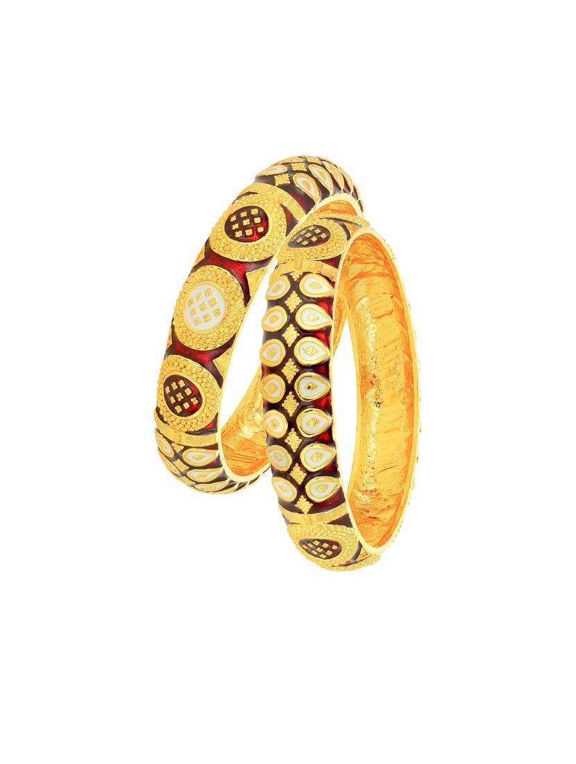 gold tone brass bangle - 16965509 - Zoom Image - 3