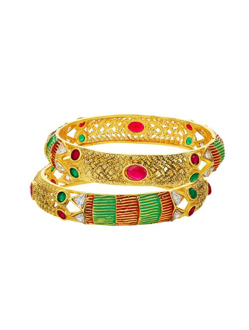 gold tone brass bangle - 16965510 - Standard Image - 1