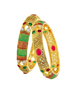 gold tone brass bangle - 16965510 - Standard Image - 3