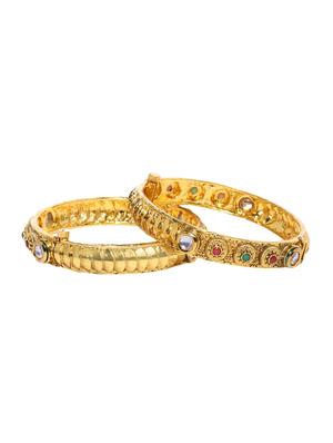 gold tone brass bangle - 16965514 - Standard Image - 2