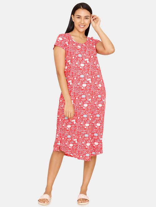 round neck quirky sleepshirt - 16965555 - Standard Image - 1