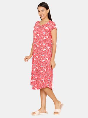 round neck quirky sleepshirt - 16965555 - Standard Image - 2