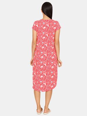 round neck quirky sleepshirt - 16965555 - Standard Image - 3