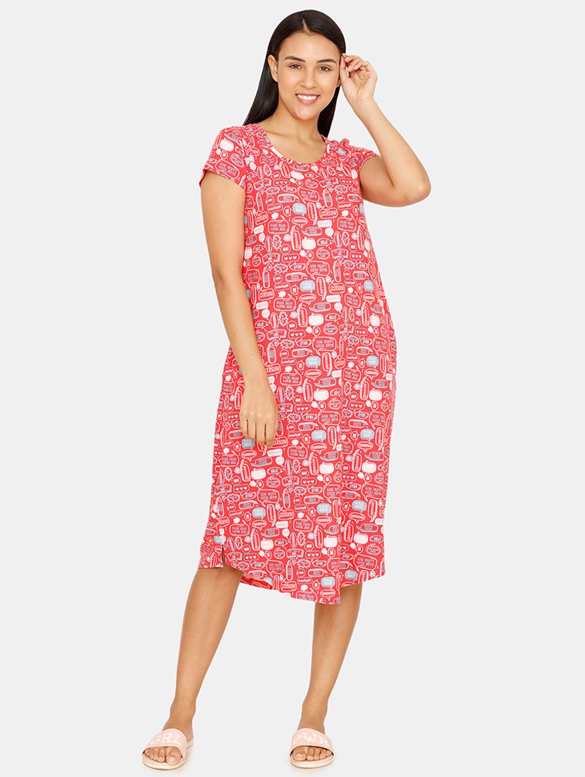 round neck quirky sleepshirt - 16965555 - Zoom Image - 1