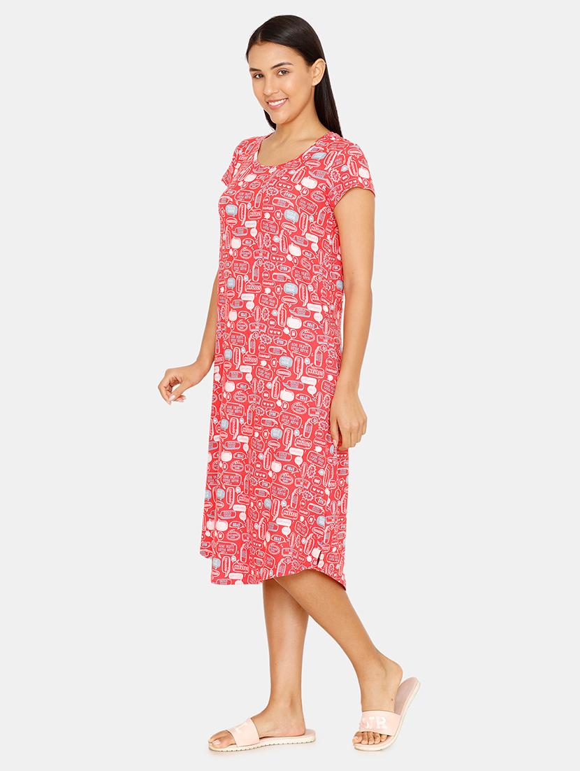 round neck quirky sleepshirt - 16965555 - Zoom Image - 2