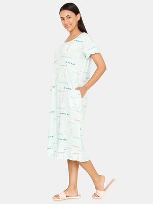 round neck quirky sleepshirt - 16965556 - Standard Image - 2