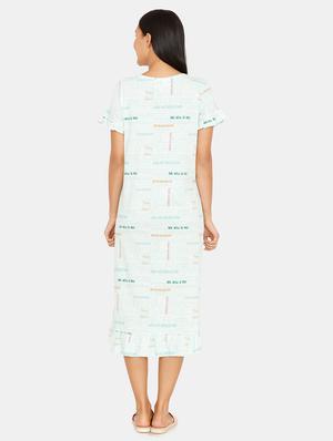 round neck quirky sleepshirt - 16965556 - Standard Image - 3