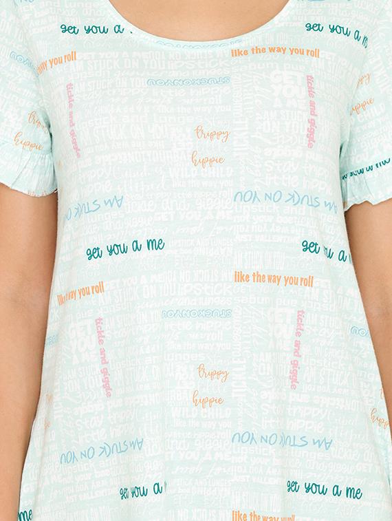 round neck quirky sleepshirt - 16965556 - Zoom Image - 4
