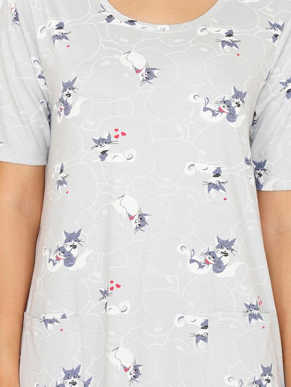 round neck quirky sleepshirt - 16965571 - Zoom Image - 4