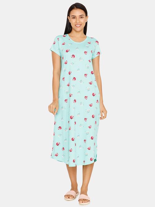 round neck quirky sleepshirt - 16965573 - Standard Image - 1