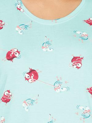 round neck quirky sleepshirt - 16965573 - Standard Image - 4