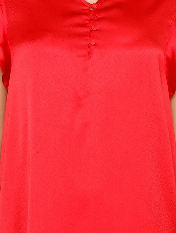 v neck solid sleepshirt - 16965575 - Zoom Image - 4