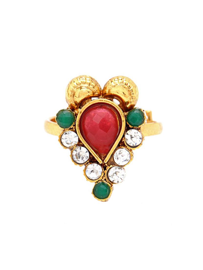 multi colored brass finger ring - 16965577 - Zoom Image - 1