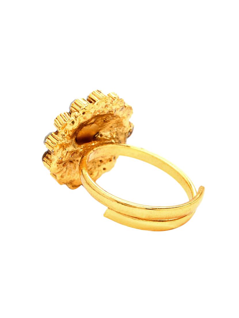 multi colored brass finger ring - 16965579 - Zoom Image - 2