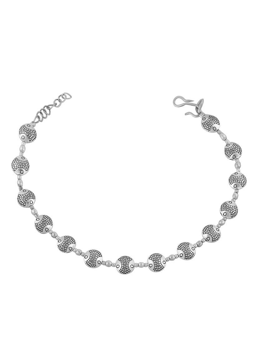 silver brass tone payal - 16965628 - Zoom Image - 2
