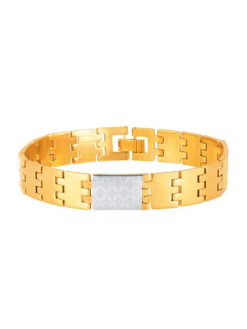 gold metal link bracelet - 16965829 - Standard Image - 1