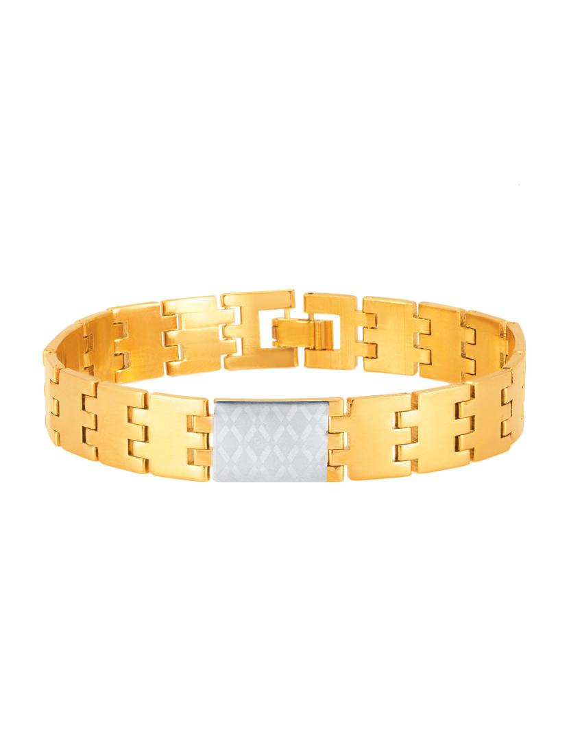 gold metal link bracelet - 16965829 - Zoom Image - 1