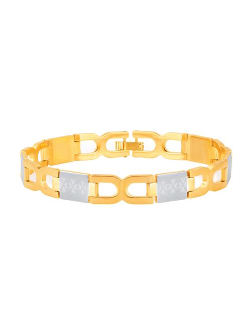 gold metal link bracelet - 16965830 - Standard Image - 1