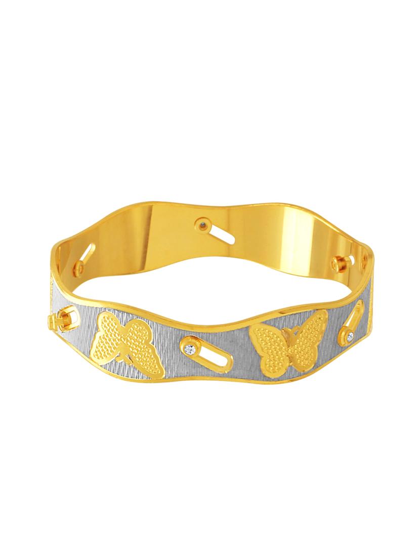 gold brass bangle bracelet - 16965839 - Zoom Image - 1