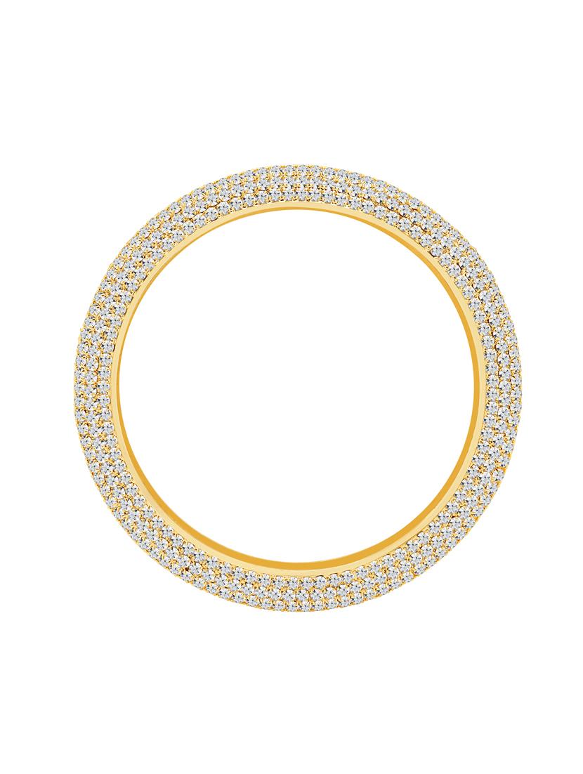gold brass bangle bracelet - 16965851 - Zoom Image - 3