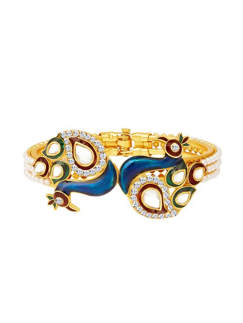 multi colored brass bangle bracelet - 16965852 - Standard Image - 1