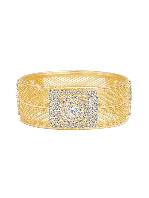 gold brass bangle bracelet - 16965854 - Standard Image - 1