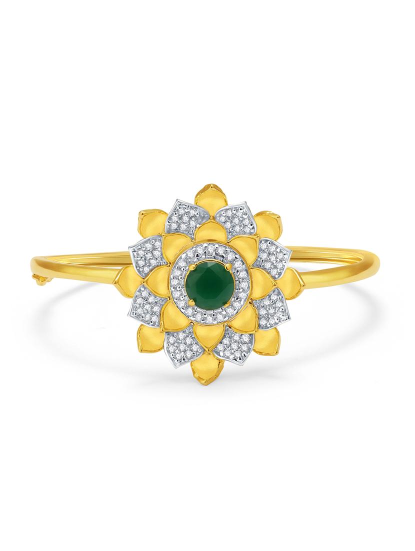 green brass bangle bracelet - 16965856 - Zoom Image - 1