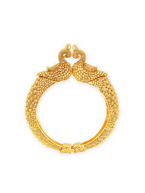 gold brass bangle bracelet - 16965863 - Standard Image - 3