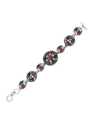 multi colored brass bangle bracelet - 16965870 - Standard Image - 2
