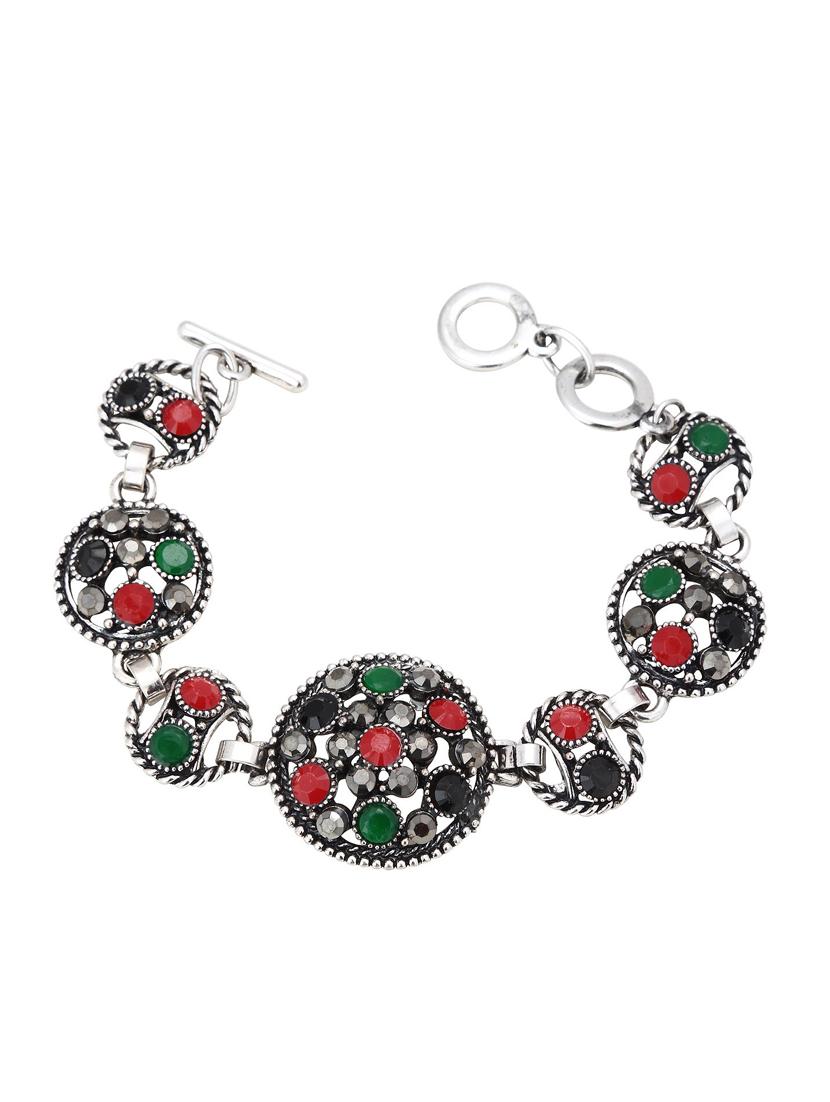 multi colored brass bangle bracelet - 16965870 - Zoom Image - 1